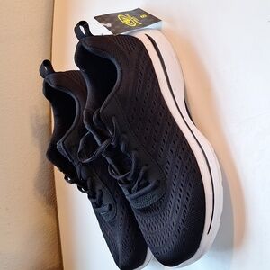 Athletic Works Black Mesh Athletic Shoes
